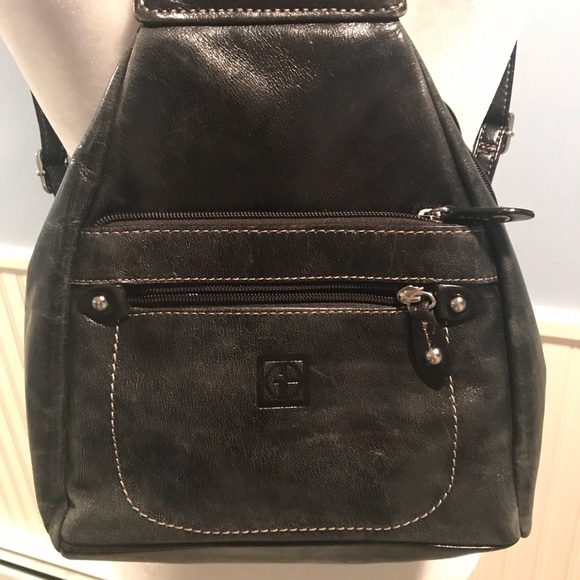 Giani Bernini Leather Mini Backpack 